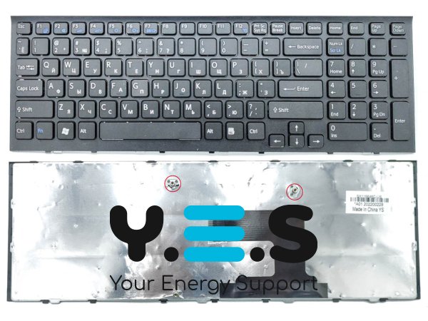 Клавіатура для SONY VPC-EL Series (RU Black з рамкою). Оригінал