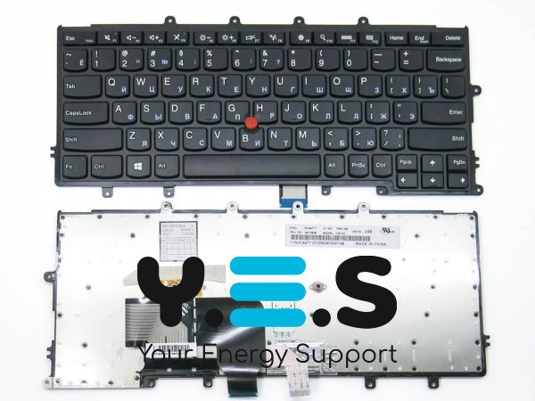 Клавіатура для LENOVO ThinkPad X240, X240S, X230S, X250S, X270, X260S (RU Black)