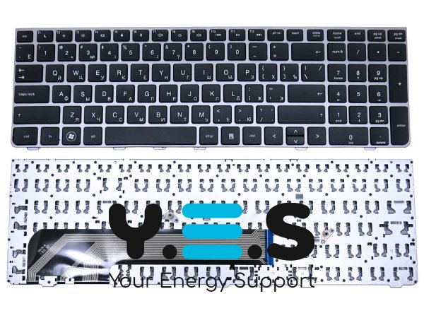 Клавіатура для HP ProBook 4530S, 4535S, 4730S, 4735S (RU Black з рамкою Silver)