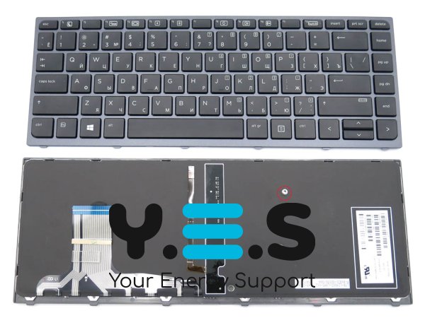 Клавіатура для HP ZBook Studio G3 15.6" (RU Black з підсвіткою)