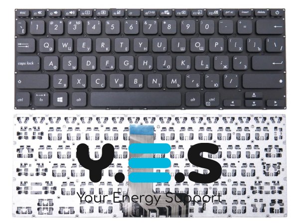 Клавіатура для ноутбука Asus VivoBook X409, X409F, X409FA, X409FJ, X409U, X409UA, X409UB (RU Black). Оригінал