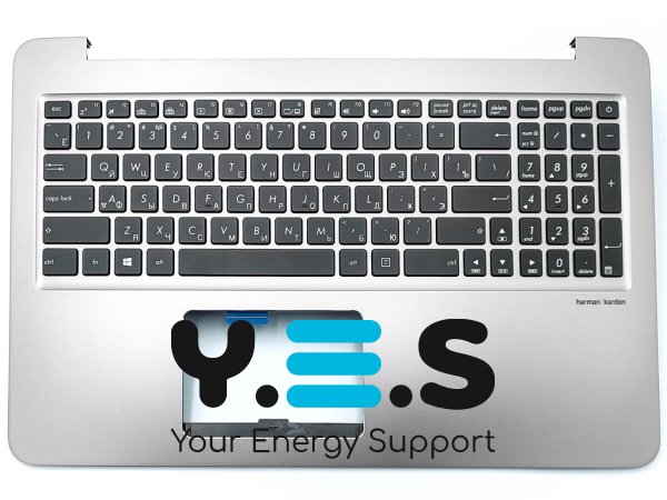 Клавіатура для ноутбука ASUS UX510, UX510UW, UX510UWK, UX510U, UX510UX, UX510UXK (RU Black з кришкою та підсвіткою). Оригінал