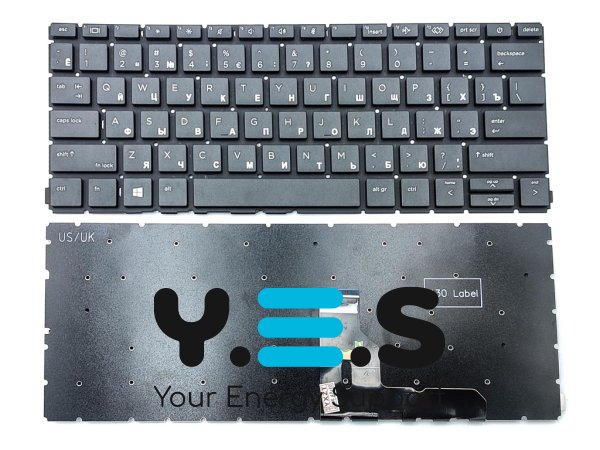 Клавіатура для HP ProBook 430 G8, 430 G7, 435 G8, 435 G7 (RU Black). Оригінал