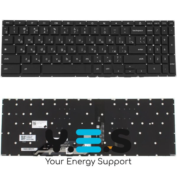 Клавіатура до ноутбуку ASUS (CX5500 серій) російська розкладка, чорний колір, без фрейму