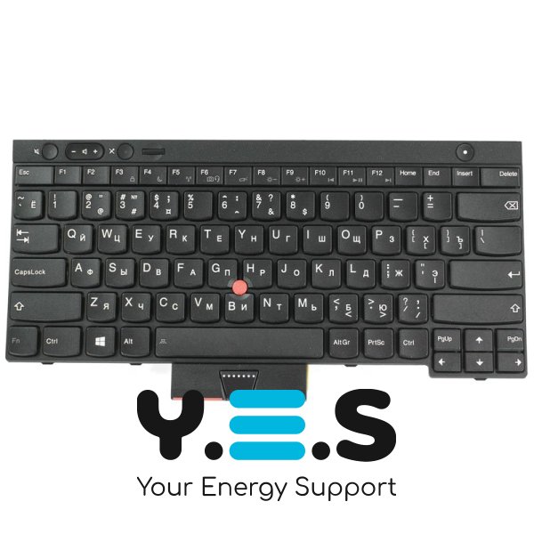 Клавіатура до ноутбуку LENOVO (Thinkpad: T430, T430i, T430S, T530, T530I, X230, X230i, X230S) російська розкладка, чорний колір (Оригінал)