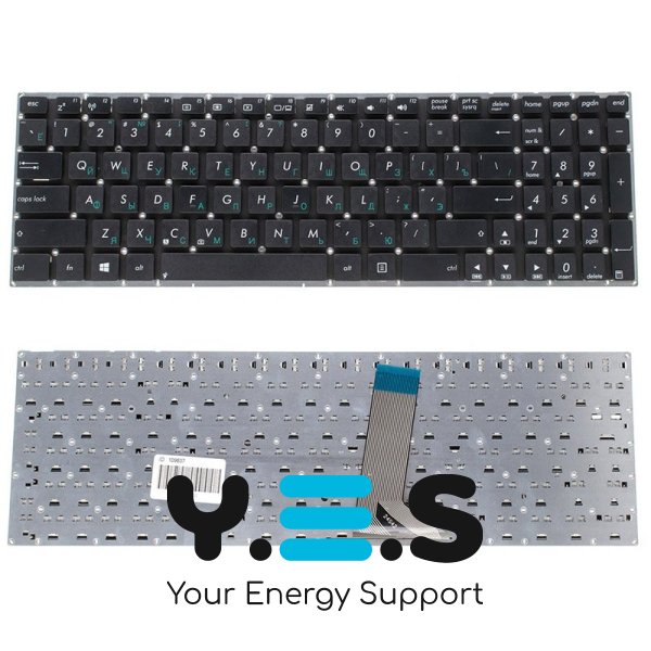 Клавіатура до ноутбуку ASUS (X551CA, X553SA, X553MA) російська розкладка, чорний колір, без фрейму