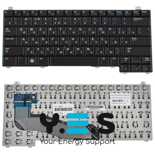 Клавіатура до ноутбуку DELL (Latitude: E5440), російська розкладка, чорний колір