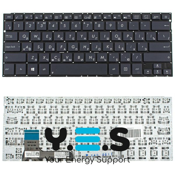 Клавіатура до ноутбуку ASUS (UX302LA, UX302LG ) російська розкладка, brown, без фрейму