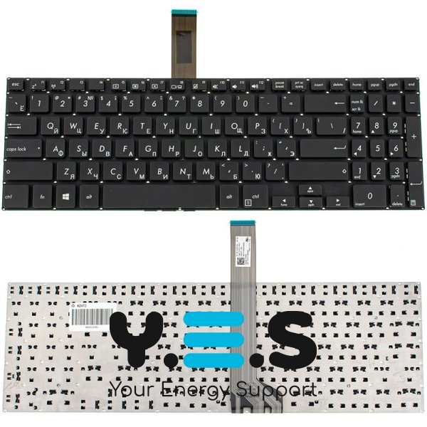 Клавіатура до ноутбуку ASUS (P4540 серій) російська розкладка, чорний колір, без фрейму