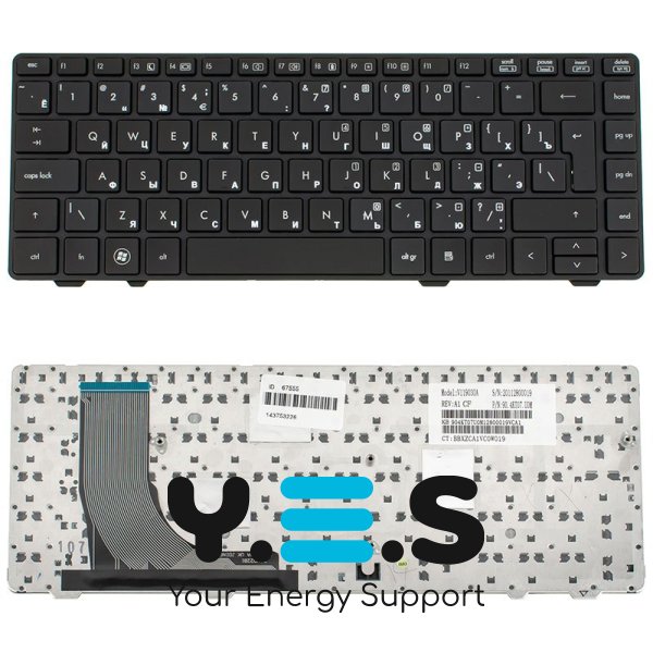 Клавіатура до ноутбуку HP (6360t, ProBook: 6360b) російська розкладка, чорний колір, без трекпоинта