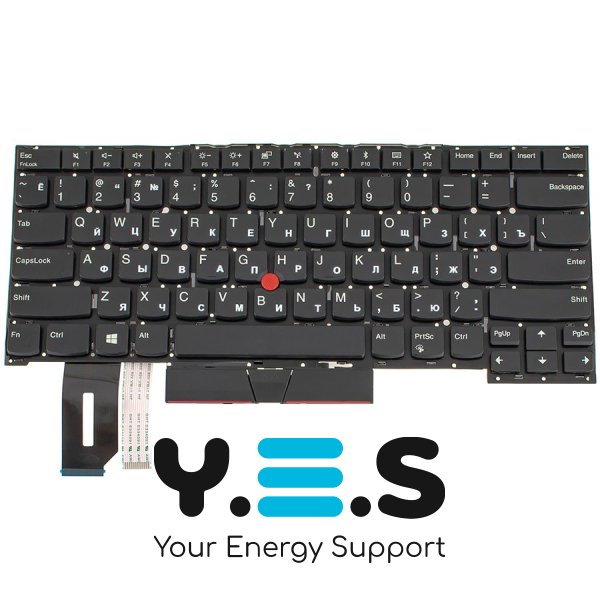 Клавіатура до ноутбуку LENOVO (ThinkPad: P1) російська розкладка, чорний колір, без фрейму