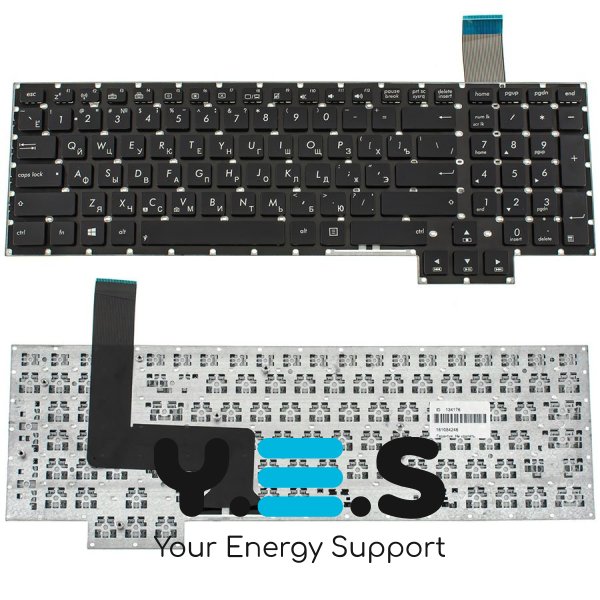 Клавіатура до ноутбуку ASUS (G750) російська розкладка, чорний колір, без фрейму