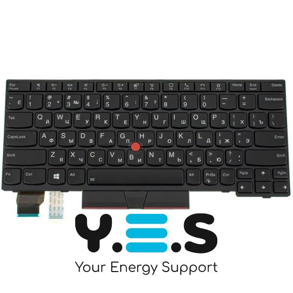 Клавіатура до ноутбуку LENOVO (ThinkPad: T14 ) російська розкладка, чорний колір, підсвітка клавіш