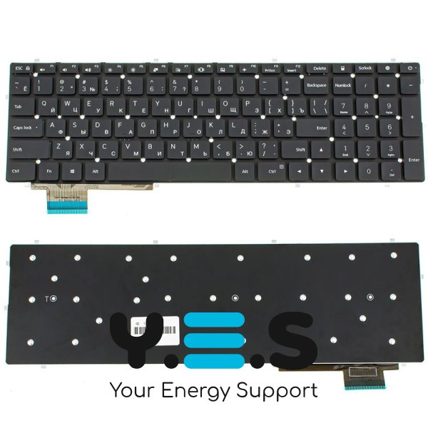 Клавіатура до ноутбуку XIAOMI (Xiaomi: 15.6" TM1802, TM1709) російська розкладка, чорний колір, без фрейму (Оригінал)