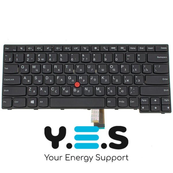 Клавіатура до ноутбуку LENOVO (ThinkPad: E450, E450c, E455 серій) російська розкладка, чорний колір (Оригінал)