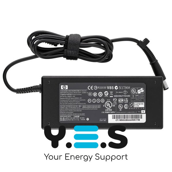Блок живлення до ноутбуку HP 19.5V, 7.7A, 150W, 7.4x5.0-PIN, чорний колір (без кабелю!)