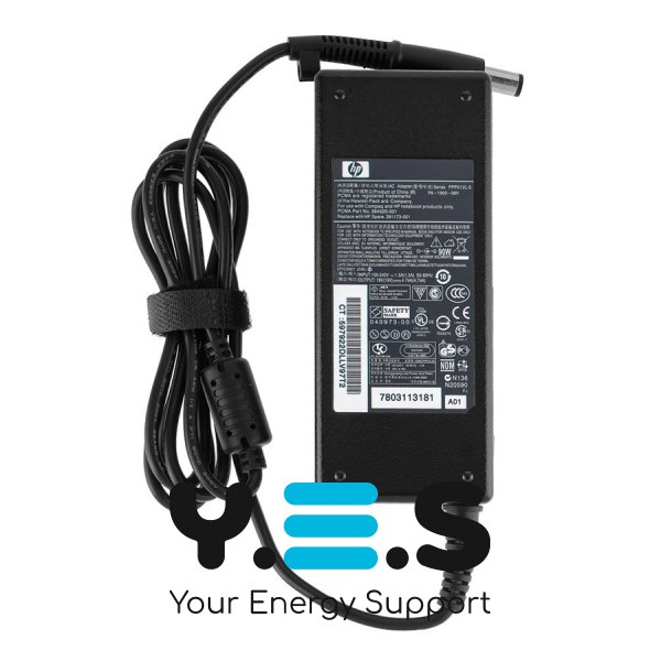 Блок живлення до ноутбуку HP 19V, 4.74A, 90W, 7.4x5.0-PIN, чорний колір (без кабелю!)