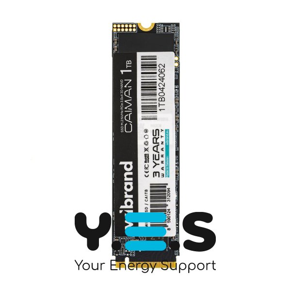 Жорсткий диск M.2 2280 SSD 1Tb Wibrand Caiman, NVMe, PCI Express 3.0 x4, 3D NAND TLC, зап/чт. 1600/2000Мб/с (WIM.2SSD/CA1TB)