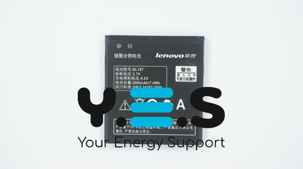 Батарея для телефонів Lenovo BL197 S720 A800 S750 S870 3.7V 2000mAh 4Wh