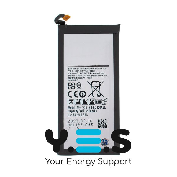 Батарея для телефонів  Samsung Galaxy S6 SM-G920  2550mAh EB-BG920ABE   оригінал