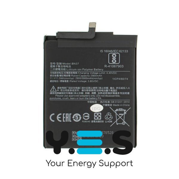 Батарея для телефонів Xiaomi Redmi 6 Redmi 6A BN37 3 85v 2900mAh оригінал