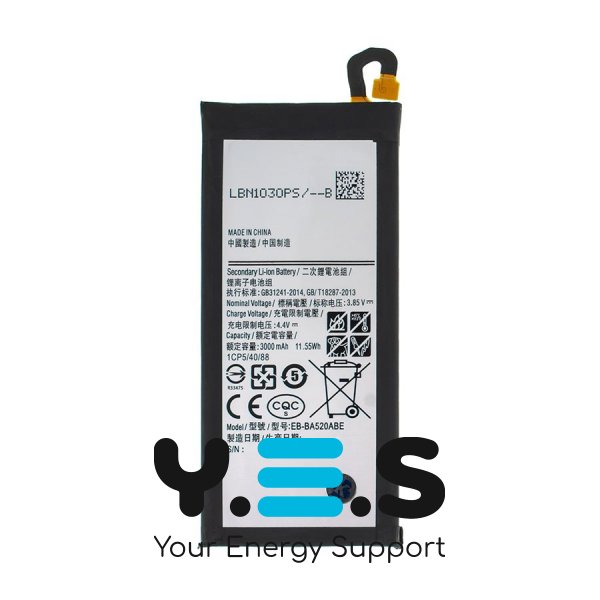 Батарея для телефонів Samsung Galaxy A5 2017 SM-A520 EB-BA520ABE 3.85V 3000mAh оригінал