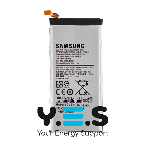 Батарея для телефонів  Samsung Galaxy E5  SM-E500  3.8V 2300mAh 8.74Wh  EB-BE500ABE