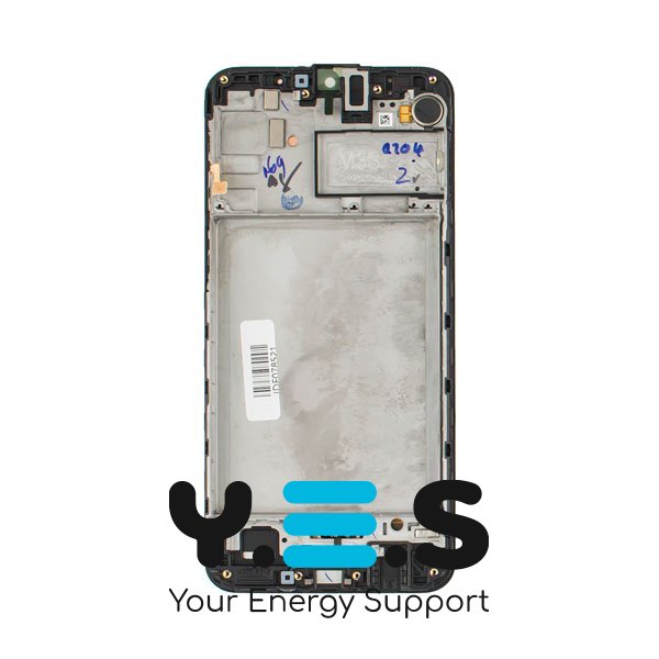 Дисплей для телефону  Samsung Galaxy M30s  M21  2019   SM-M307  SM-M215  чорний   у зборі з тачскрином  з рамкою  Service оригінал