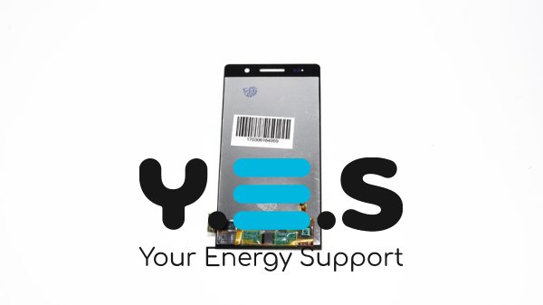 Дисплей для телефону Huawei Ascend P6-U06 білий у зборі з тачскрином без рамки