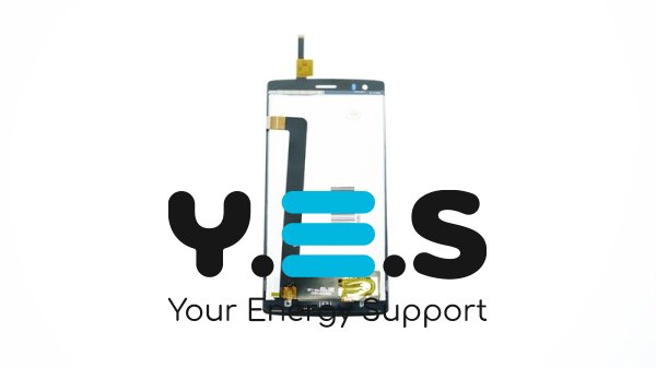 Дисплей для телефону  FLY FS502  чорний  у зборі з тачскрином  без рамки