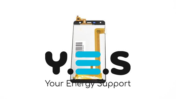 Дисплей для телефону Fly FS517 Cirrus 11 2017 білий у зборі з тачскрином без рамки