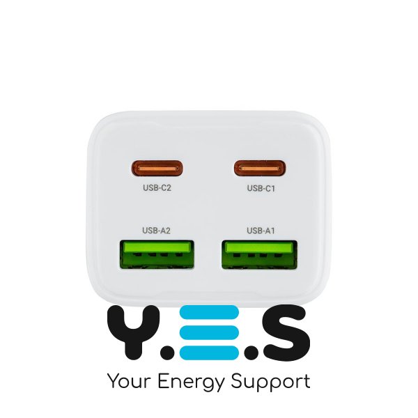 Зарядний пристрій HOCO N55 Fundador 2C+2U PD20W білий 6942007632447