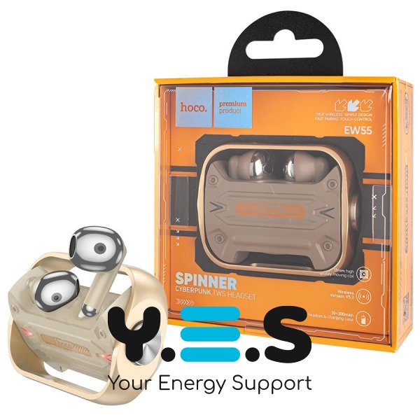 Бездротові навушники HOCO EW55 Trendy true wireless BT gaming headset золоті