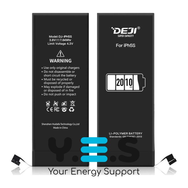 Посилений акумулятор 2010 mAh для Apple iPhone 5s A1234 A1528 A1530 A1533 DEJI
