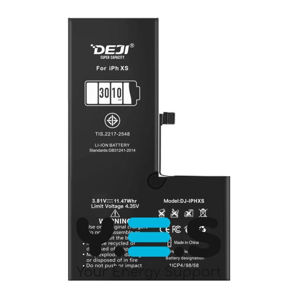 Посилена батарея для Apple iPhone XS DEJI 3010 mAh