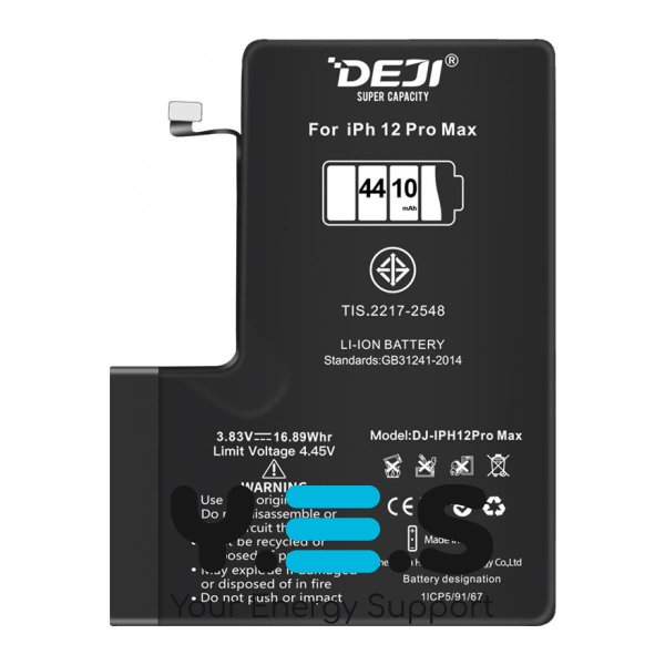 Посилений акумулятор  4410 mAh для Apple iPhone 12 Pro Max A2411 A2342  DEJI