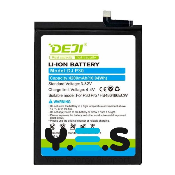 Батарея  DEJI Huawei HB486486ECW для P30 Pro Mate 20 Pro 4200 mAh