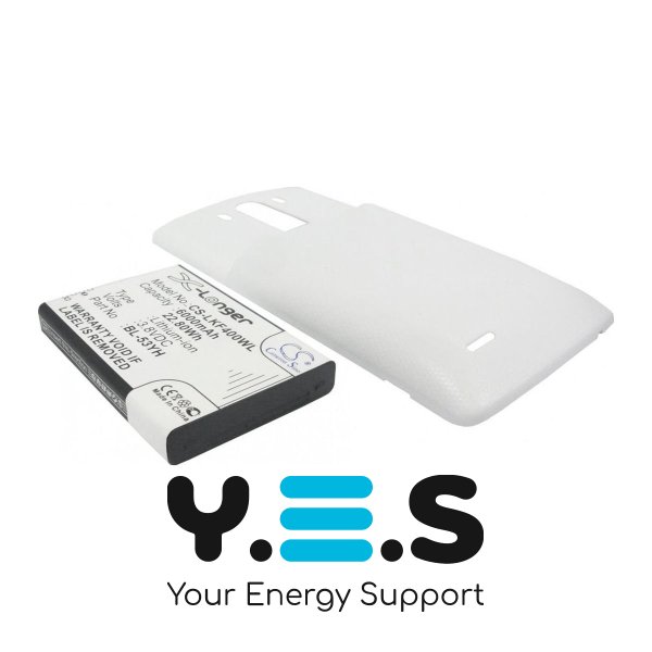 Посилений акумулятор X-Longer BL-53YH для LG G3 у комплекті із задньою кришкою white