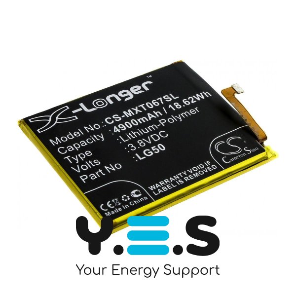 Батарея X-Longer LG50 CS-MXT067SL для Motorola One Fusion Plus XT2067 4900 mAh