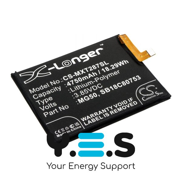 Батарея X-Longer MG50 CS-MXT287SL для Motorola Moto G9 Plus XT2087 4750 mAh