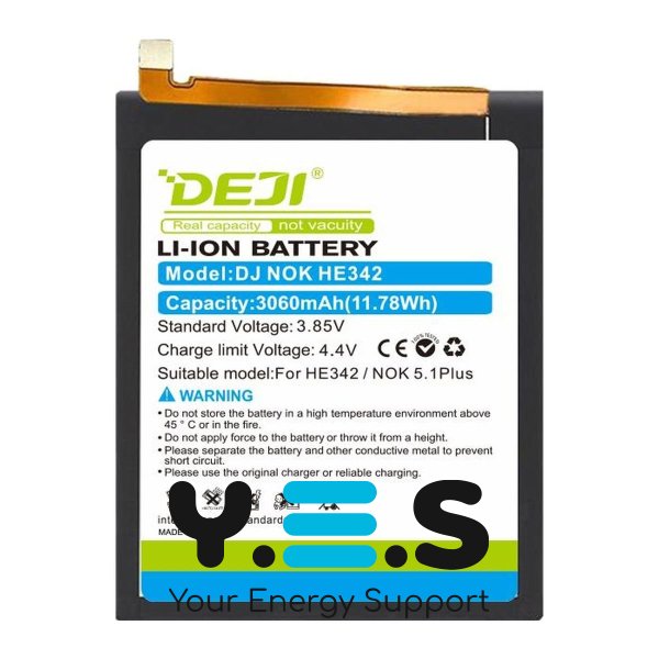 Батарея DEJI HE342 для Nokia 5.1 Plus 6.1 Plus 3060 mAh