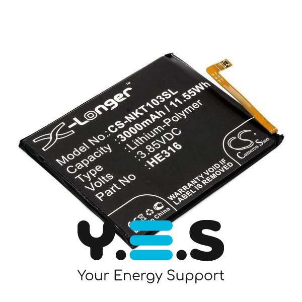 Акумулятор Nokia HE316 3000 mAh для Nokia 6 Dual SIM X-Longer CS-NKT103SL