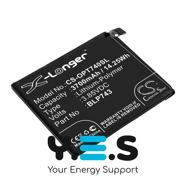 Батарея X-Longer BLP743 CS-OPT740SL для OnePlus 7T 3700 mAh