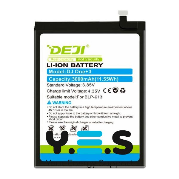Батарея  DEJI OnePlus BLP613 для 3 3000 mAh