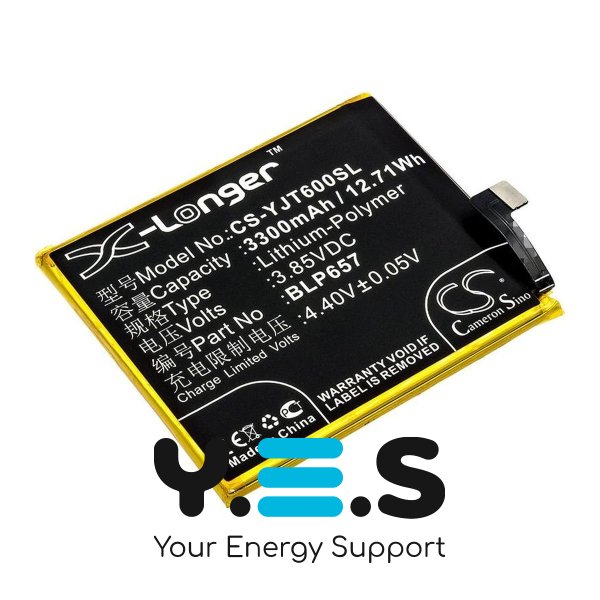 Батарея  X-Longer BLP657 CS-YJT600SL для OnePlus 6 Dual SIM A6000 3300 mAh