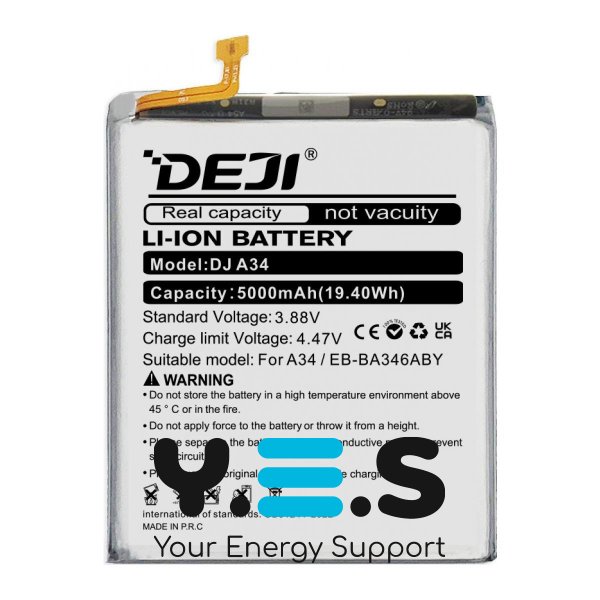Батарея Samsung EB-BA346ABY DEJI для Galaxy A34 5G SM-A346 5000 mAh