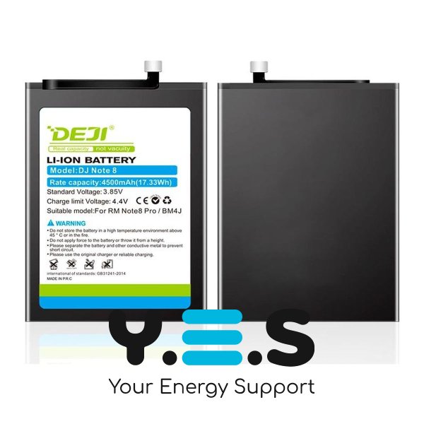 Батарея DEJI Xiaomi BM4J для Redmi Note 8 Pro 4500 mAh