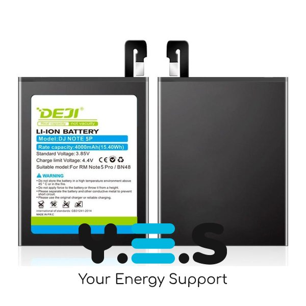 Батарея  DEJI Xiaomi BN48 для Redmi Note 6 Pro 4000 mAh