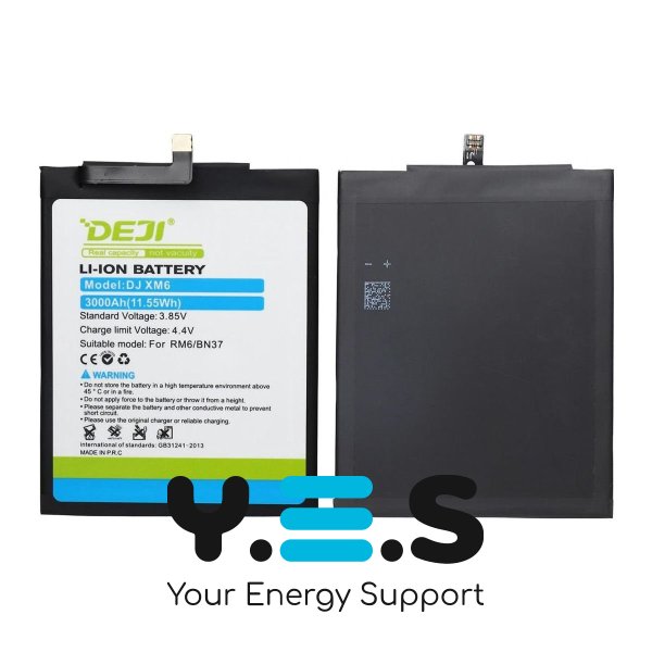 Акумулятор Xiaomi BN37 DEJI для Redmi 6 Redmi 6A 3000 mAh