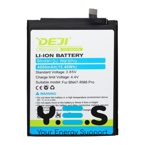 Акумулятор Xiaomi BN47 DEJI для Redmi 6 Pro Mi A2 Lite 4000 mAh